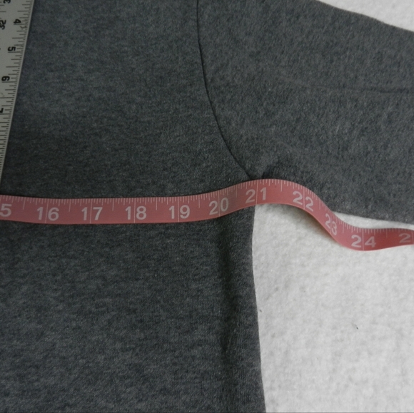 Disney Mickey Mouse Sweatshirt Womens Grey Crewneck Terry Cloth Logo Large - Picture 8 of 8